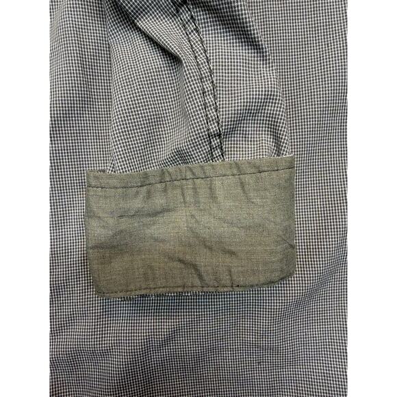 Michael Brandon Long Sleeve Button Down Shirt Green/White Small Plaid Mens XL - Picture 5 of 10